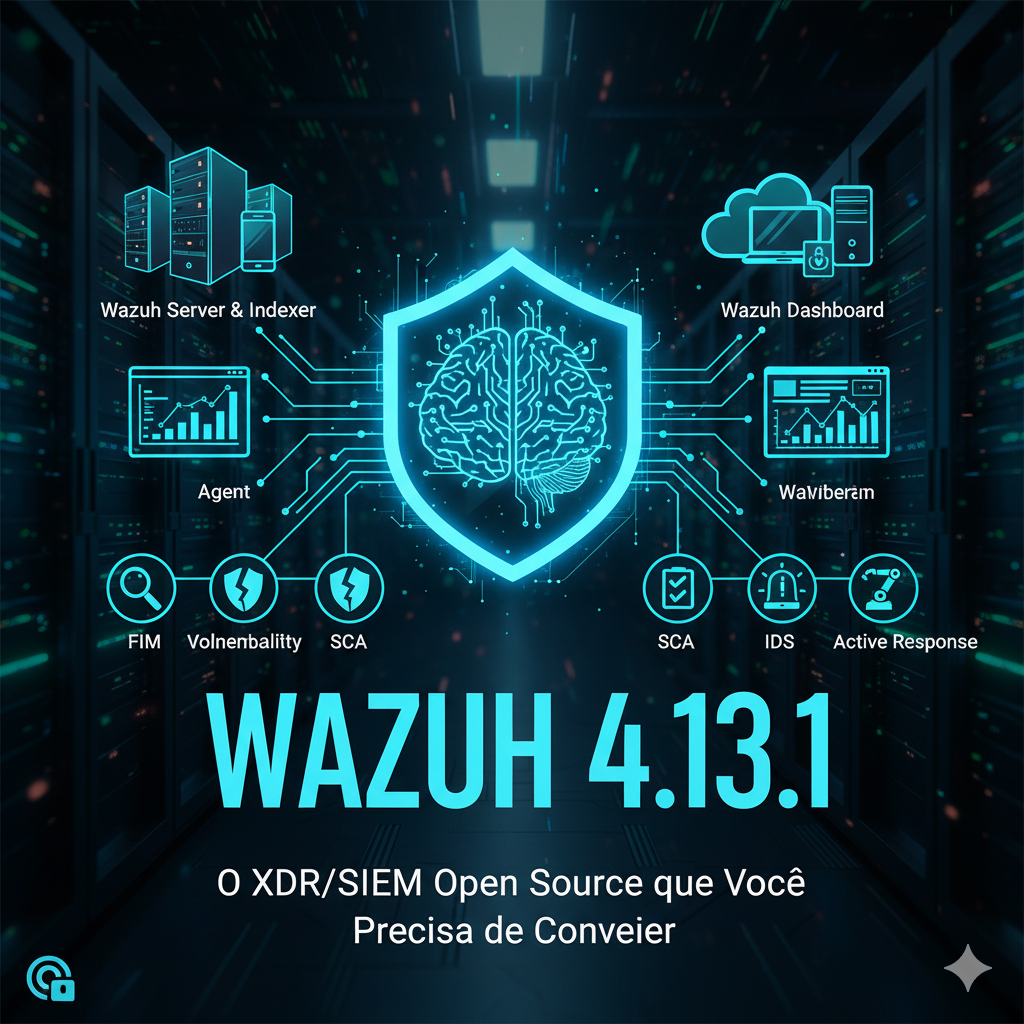 🎯 Wazuh 4.13.1 — O XDR/SIEM Open Source que Você Precisa Conhecer